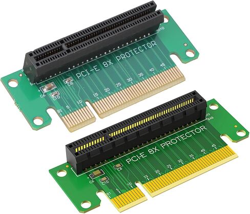 بطاقة PCIe 8x Risers إلى CABIS PCIE 8x تمديد كابل 90 درجة الزوايا اليمنى بطاقة محول بطاقة RIPERS لخادم 1U in Saudi Arabia
