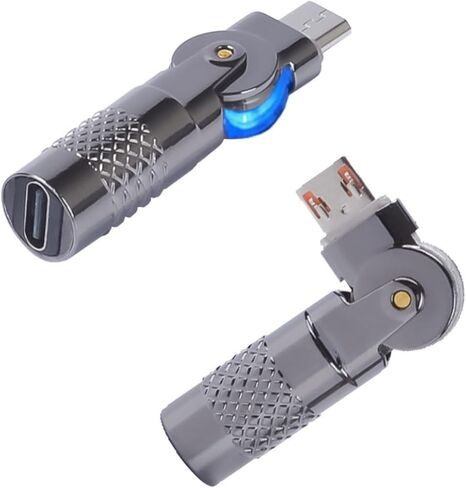 من النوع C إلى USB Male Rovating Adapter 90 درجة فرض رسوم سريعة 60 واط لنقل البيانات لأجهزة ألعاب المحول المعدني النوع C in Kuwait