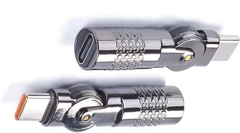 من النوع C إلى USB Male Rovating Adapter 90 درجة فرض رسوم سريعة 60 واط لنقل البيانات لأجهزة ألعاب المحول المعدني النوع C in Kuwait