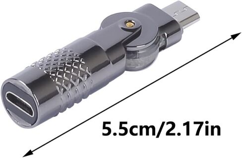 من النوع C إلى USB Male Rovating Adapter 90 درجة فرض رسوم سريعة 60 واط لنقل البيانات لأجهزة ألعاب المحول المعدني النوع C in Kuwait