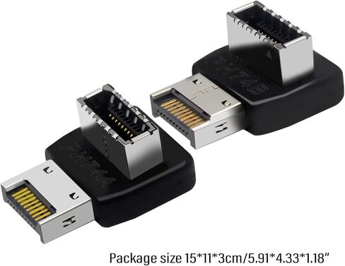 USB 3.1 Type E Adapter 90 درجة توجيه مرفق العمودي النوع E رأس المحولات للوحات الأم للكمبيوتر PH74A/PH74B in Saudi Arabia