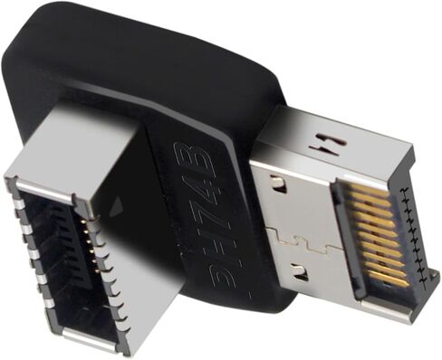 USB 3.1 Type E Adapter 90 درجة توجيه مرفق العمودي النوع E رأس المحولات للوحات الأم للكمبيوتر PH74A/PH74B in Saudi Arabia
