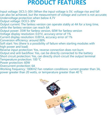 DCDC BACKING DOLOSTS CONVERTS MODULE 12V إلى 5V 9V 19V 24V 35W 60W خطوة قابلة للتعديل لأسفل منظم الفولتية in Saudi Arabia
