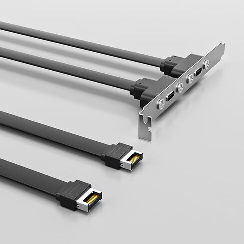 USB 3.1 Front Panel Header Type C Extension Cable with Panel Mount Screw 10Gbps Type Male to USB C Female Adapter in Saudi Arabia