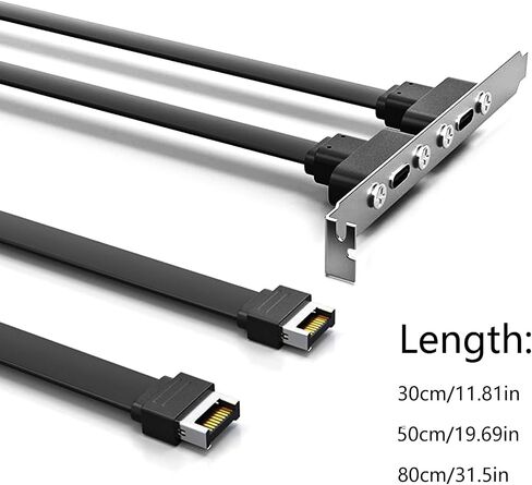 USB 3.1 Front Panel Header Type C Extension Cable with Panel Mount Screw 10Gbps Type Male to USB C Female Adapter in Saudi Arabia