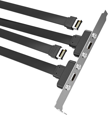 USB 3.1 Front Panel Header Type C Extension Cable with Panel Mount Screw 10Gbps Type Male to USB C Female Adapter in Saudi Arabia