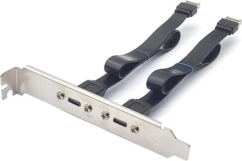 USB 3.1 Front Panel Header Type C Extension Cable with Panel Mount Screw 10Gbps Type Male to USB C Female Adapter in Saudi Arabia