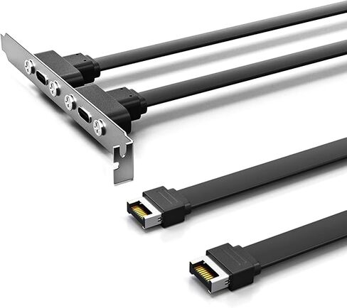 USB 3.1 Front Panel Header Type C Extension Cable with Panel Mount Screw 10Gbps Type Male to USB C Female Adapter in Saudi Arabia