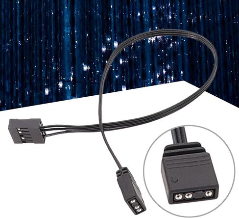 Extension Cable 5V 3Pin Adapters Cable LED Light Strips Cable for Extend PC Computers Fan LED Light in Saudi Arabia