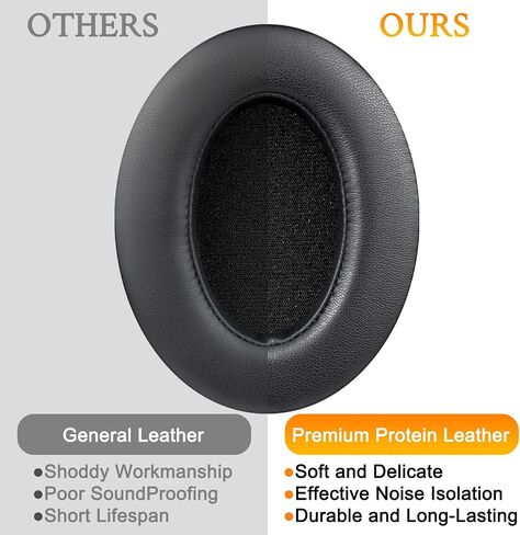 Soulwit Protein Protein Leather Universal Topads لـ ATH M50X/M40X/MSR7 ، Hyperx Cloud 1 2 3/alpha/stinger/stinger ، steelseries arctis ، Sony MDR-7506/1ABT/1RBT/1RNC ، Turtle Beach Stealth 420x/600 in Saudi Arabia