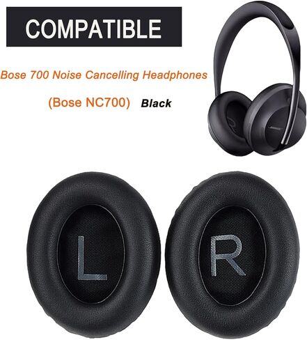 Upgraded Replacement Ear Pads for Bose 700 Noise Cancelling Headphones (NC700) - Softer PU Leather, Luxurious Memory Foam, Added Thickness, Extra Durable Ear Cushions(Silvery) in Kuwait