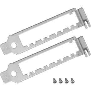 2pcs Network Card Low Profile Bracket with 4 Screw Compatible with Intel X710-DA4 I350-F4 in Kuwait