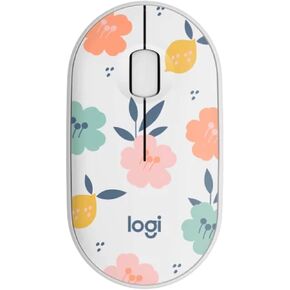 Logitech M340 الماوس اللاسلكي مع مطبوعات محدودة الإصدار ، مستقبل USB والنقرات الصامتة ، الماوس اللاسلكي المحمول للكمبيوتر المحمول ، الكمبيوتر ، النوافذ ، الكروم ، السطح ، باقة الأزهار - البصرية - 32.81 in Kuwait