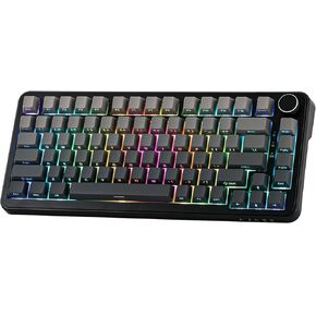 AJAZZ AK820 MAX HE Hall Effect Magnetic Gaming Keyboard, Adjustable Actuation, 8KHz Polling Rate, Wired Rapid Fast Keyboard, Creamy Gasket, RGB Backlight, NKRO for Win/Mac (Gradient Grey) in Saudi Arabia