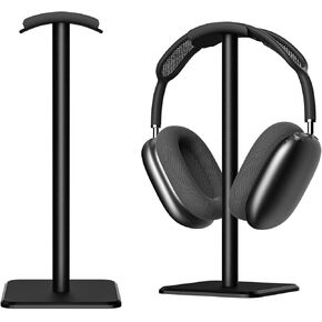 Headphone Stand - Headset Stand with Aluminum Hanger, Headphone Holder for AirPods Max, Sony, Bose, Beats and More (Black) in Saudi Arabia
