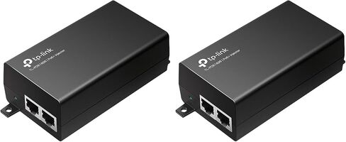 TP-Link PoE+ Injector Gigabit | Non-PoE to PoE Adapter | 802.3at/af Compliant | Up to 30W Power Budget | Wall Mountable | Plug&Play | Up to 100m(328 ft) | UL Certified(POE160S) (Pack of 2) in Saudi Arabia