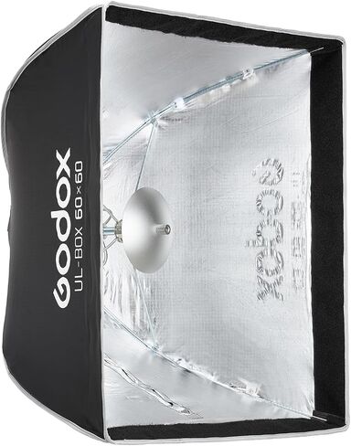 Godox UL-Series Softbox 24''x24'' / 60x60cm Square Quick Release Umbrella Softbox Foldable Light Modifier for Product Photography & Tabletop Lighting - Bowens Mount Compatible in Saudi Arabia