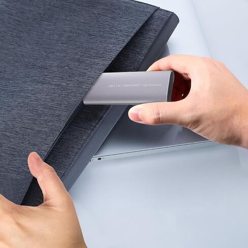 Homoyoyo Portable External Hard Disk Enclosure Dual Protocol Type-c Compact Design for Fast Data Transfer Compatible with Laptops and in Saudi Arabia