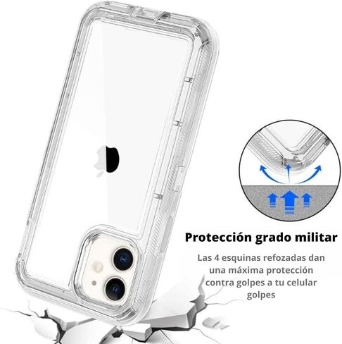 حالة متوافقة مع iPhone 15 صدمة مكافحة الخدمة الثقيلة 3 في 1 360 علبة الجسم الكاملة (الأرجواني) in Saudi Arabia