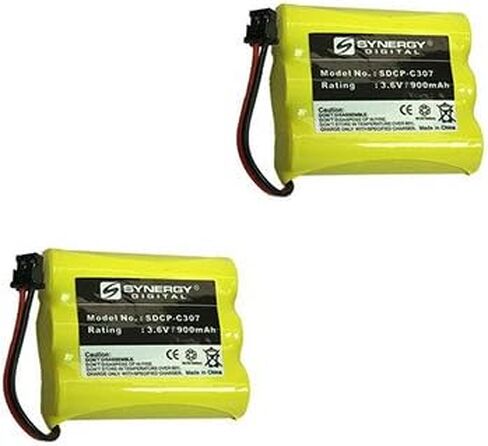 Synergy Digital Radio Shack 433807 Cordless Phone Battery-Pack Combo Combo تتضمن: 2 × بطاريات SDCP-C307 in Saudi Arabia