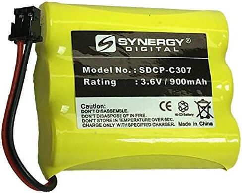 Synergy Digital Radio Shack 433807 Cordless Phone Battery-Pack Combo Combo تتضمن: 2 × بطاريات SDCP-C307 in Saudi Arabia