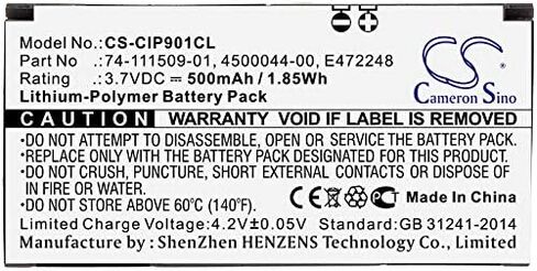 استبدال بطارية Fithood لـ Cisco CCP-MIC-WRLS-S-US CP-MIC-WRLS 4500044-00 74-111509-01 E472248 (500MAH/3.7V) in Saudi Arabia