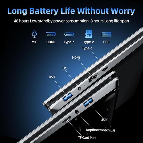 SGIN Windows 11 Laptops, 17.3 Inch Laptop Computer with Core i3 CPU, 4GB DDR4 128GB SSD, 60800mWh Battery, FHD IPS Display, Type-C, 5G WiFi, BT4.2, Webcam, USB3.2, HDMI, for Student and Business in Saudi Arabia