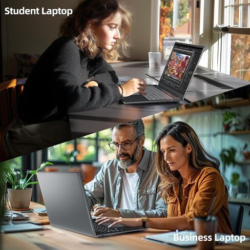SGIN Windows 11 Laptops, 17.3 Inch Laptop Computer with Core i3 CPU, 4GB DDR4 128GB SSD, 60800mWh Battery, FHD IPS Display, Type-C, 5G WiFi, BT4.2, Webcam, USB3.2, HDMI, for Student and Business in Saudi Arabia