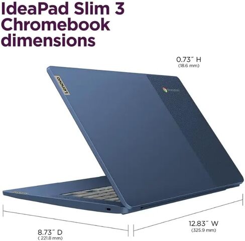 Lenovo Ideapad Slim 3 Chromebook-14 '' Full HD Touchscreen Captop ، 8-Core Mediatek Kompanio 520 ، 64GB RAM ، 128TB SSD 64GB EMMC & 256GB Micro SD ، Wi-Fi 6 ، W/Accessories in Kuwait