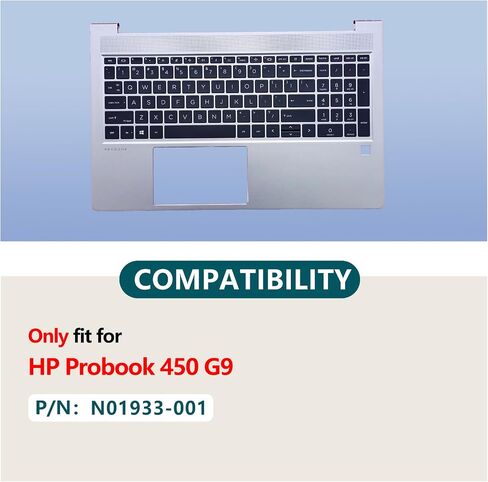 الحالة العليا الاستبدال لـ HP Probook 450 G9 RAMREST مع لوحة المفاتيح الخلفية N01933-001 in Saudi Arabia