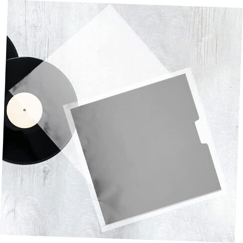 25pcs Vinyl Record Sleeve Covers Transparent Adhesive Protection for Outer Albums Dust Static for Storing and Displaying Your Collection in Kuwait