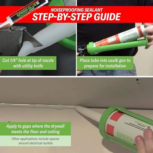 عبوة مانعة للتسرب عازلة للضوضاء من Green Glue مكونة من 6 أنابيب (28 أونصة لكل منها) - مع مناديل تنظيف in Kuwait
