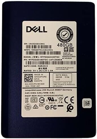 Micron MTFDDAK480TDC-1AT1ZABDA 2.5-Inch Solid State Drive - 480 GB - AES-256 - SATA - 6.0 Gbps - TLC (Renewed) in Saudi Arabia