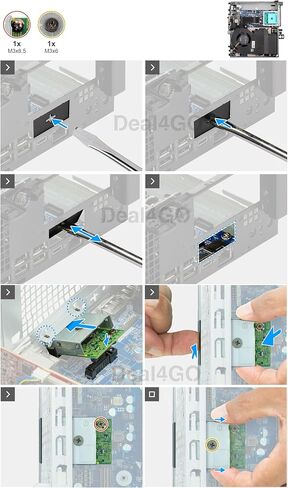 USB-C Port Thunderbolt 4 IO Board V7Y4C 0V7Y4C استبدال Dell Pro Tower QBT1250 ، Pro Max FCM2250 ، Pro Slim QBS1250 in Saudi Arabia