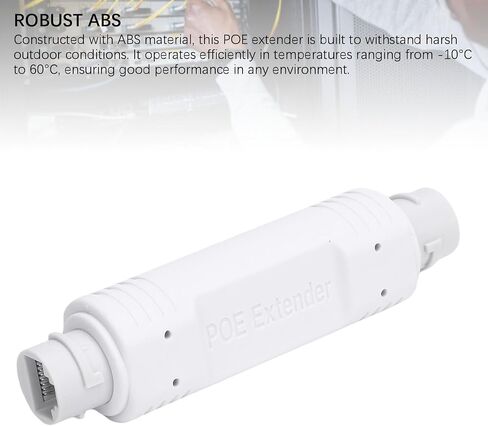 Zunate Outdoor Water Propert Poe Extender ، Habust ABE Poe Repeater مع امتداد Ethernet الذي يكسر مسافة 100 متر ، IEEE 802.3AF AT ، من أجل جرس Door Cameras in Saudi Arabia