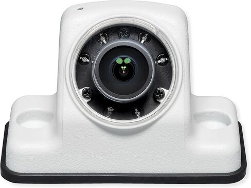 Voyager VCAHD150 Heavy-Duty Vehicle Rear AHD Color Camera, White; 1/3" CMOS Sensor; 6 IR LEDs; Built-in Microphone; Surface Mount Installation; IP69K Waterproof Rating; Mirror Image Orientation in Saudi Arabia