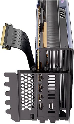 L-Z3 GPU قوس التثبيت العمودي مع PCIE 4.0 x16 طول كابل RISER 200MM CARTER CARDATE STERING STERING THERT (PCI-E 4.0 SET-BLACK) in Saudi Arabia