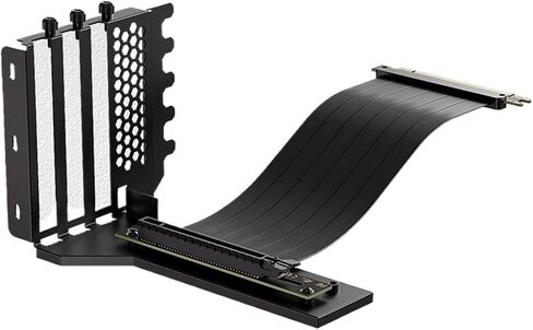 Graphics Card Holder Vertical Mounting Steering Bracket Kit 200mm PCI-E 4.0 Extension for ATX Chassis(PCI-E3.0 Bracket Wh) in Saudi Arabia
