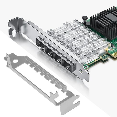 2PCS بطاقة شبكة منخفضة الصورة مع 4 المسمار متوافق مع Intel X710-DA4 I350-F4 in Saudi Arabia