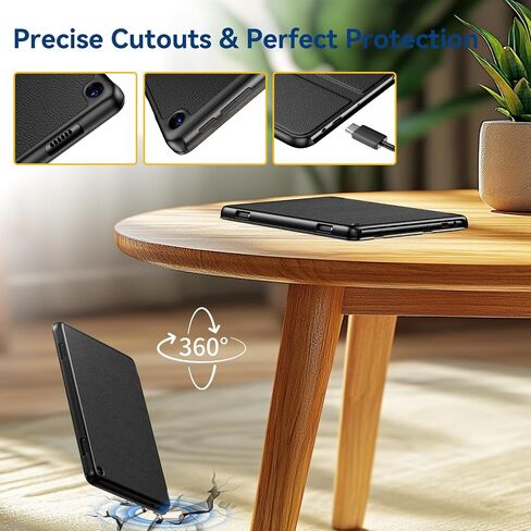 Fire HD 8 Tablet Case(12th/10th Generation, 2024/2022/2020 Release), Ubearkk Lightweight Slim Shell Quality PU Leather Trifold Stand Cover Auto Wake/Sleep-Grass Green in Kuwait