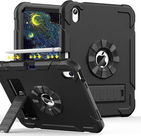 avakot for iPad A16 Case 11th Generation 11 Inch 2025/ iPad 10th Generation Case 10.9 Inch 2022, Heavy Duty Military Grade Shockproof Cover with Pencil Holder for i Pad 11/10 Gen, Navy Blue in Kuwait