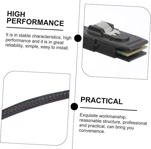 Balacoo 0.5m Pin Mini Mini SAS Extension Cable Mesh Scar for Server DIY إصلاح in Kuwait