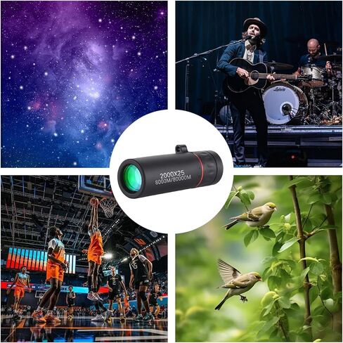 Mini Monocular Telescope for Sporting Events Camping Concerts,Black Upgrade in Saudi Arabia