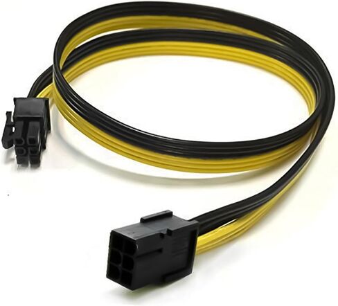 PCIE Power Extension Cable PCIE 6Pin ذكر إلى محولات محولات الإناث كابل محول PCIEXPRESS Powered GPU فيديو in Saudi Arabia