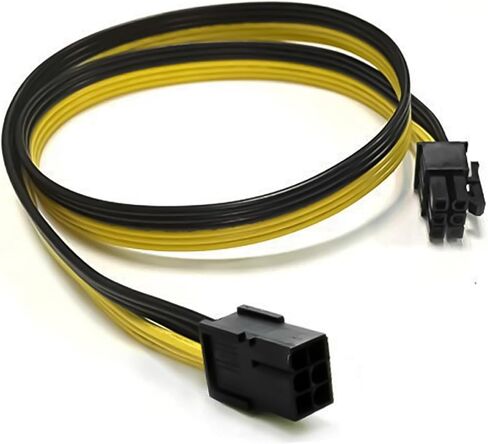 PCIE Power Extension Cable PCIE 6Pin ذكر إلى محولات محولات الإناث كابل محول PCIEXPRESS Powered GPU فيديو in Saudi Arabia
