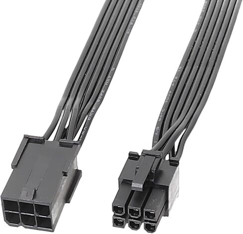 كابل الكمبيوتر 6Pin بطاقات الرسومات الطاقة سلك الذكور تمديد الإناث كابل مسطح 6Pin PCIe كابل GPU in Saudi Arabia