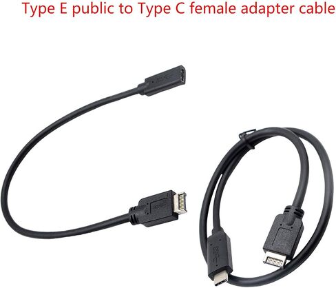USB3.1 Type E Front Panel Header Male to Female Cord Highly Speed Cable Reversibles Connectors Type C Cable in Saudi Arabia