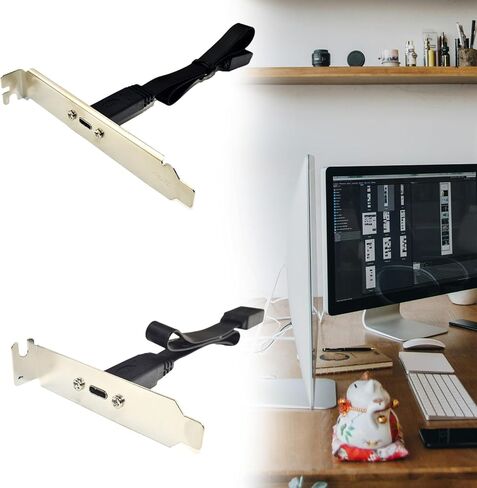 Durability Metal USB 3.1 Front Panel Header Type C Front Panel Connectors Type C Interfaces Full/Half Height Brackets in Saudi Arabia