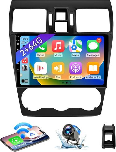 Android 13 Car Radio Compatible with Subaru Forester WRX Impreza STi 2016 2017 2018, 9" 2+64G Touch Screen Car Stereo with Wireless CarPlay Android Auto/WiFi/Bluetooth/GPS/Backup Camera in Saudi Arabia