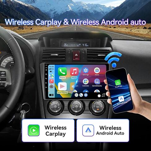 Android 13 Car Radio Compatible with Subaru Forester WRX Impreza STi 2016 2017 2018, 9" 2+64G Touch Screen Car Stereo with Wireless CarPlay Android Auto/WiFi/Bluetooth/GPS/Backup Camera in Saudi Arabia